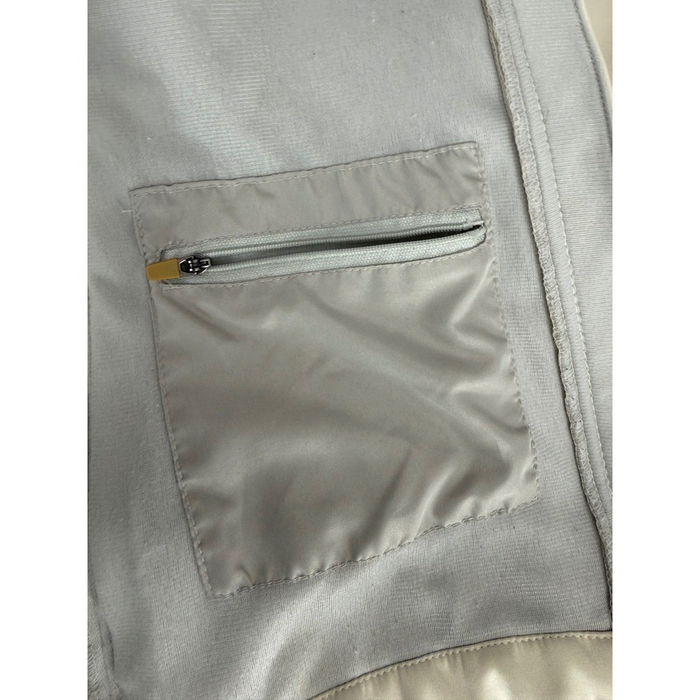Audi Womens Softshell Jacket Cream Full Zip Fleece Lined Mock Neck Medium Logo - Picture 14 of 16
